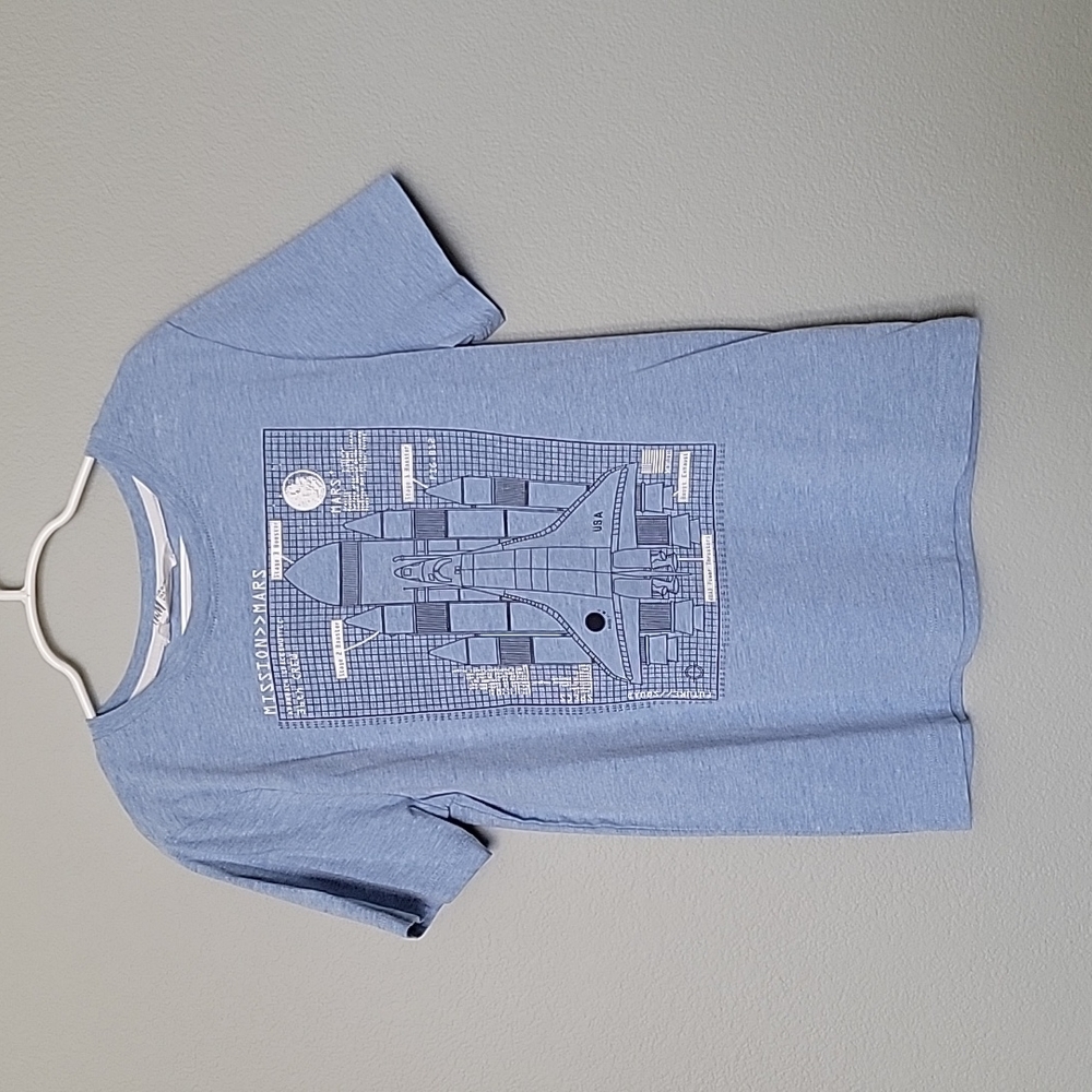 H&M boys blue short sleeve tee 8-10
